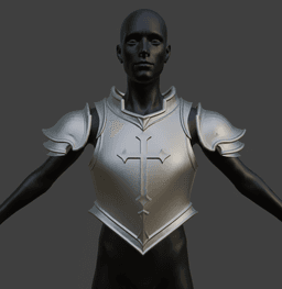 Templar Armor & Pauldrons 3d model
