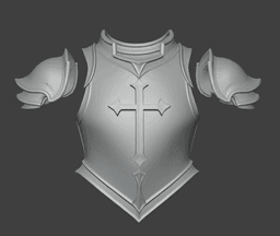 Templar Armor & Pauldrons 3d model