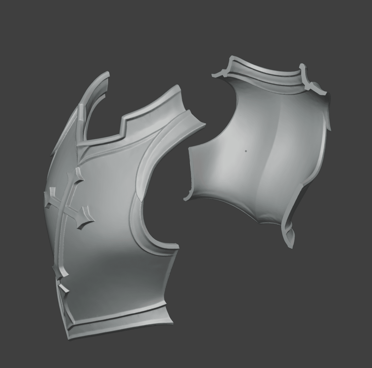 Templar Armor & Pauldrons 3d model