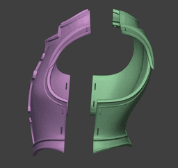 Templar Armor & Pauldrons 3d model