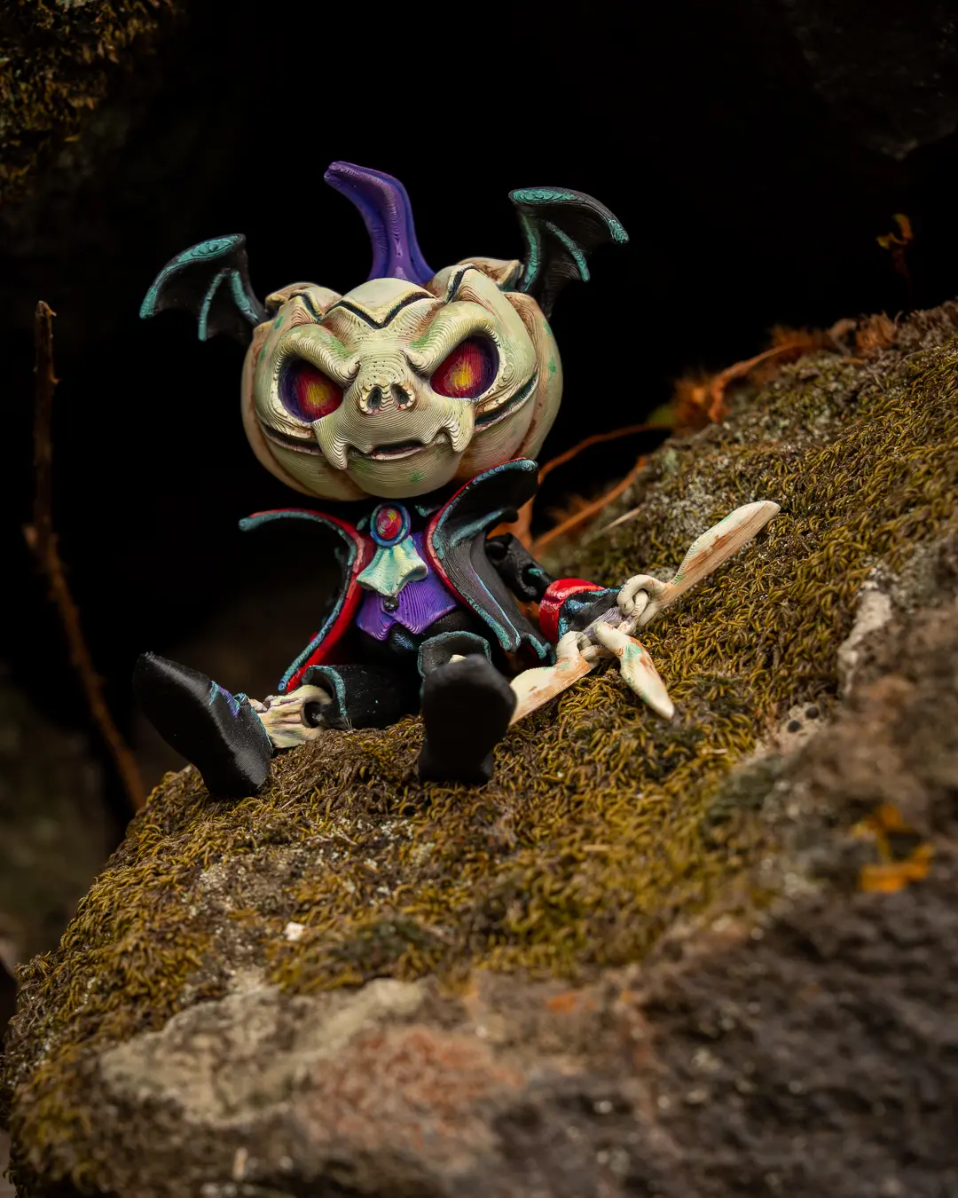 Articulated Count Pumpkin 3d model