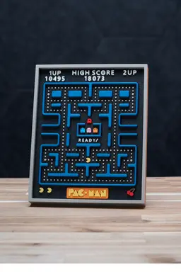 Pac-Man - Arcade Game Picture Frame Kit | No Supports, No AMS, No Glue 3d model