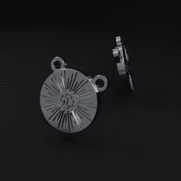 Rammstein ear stud (12 mm) 3d model