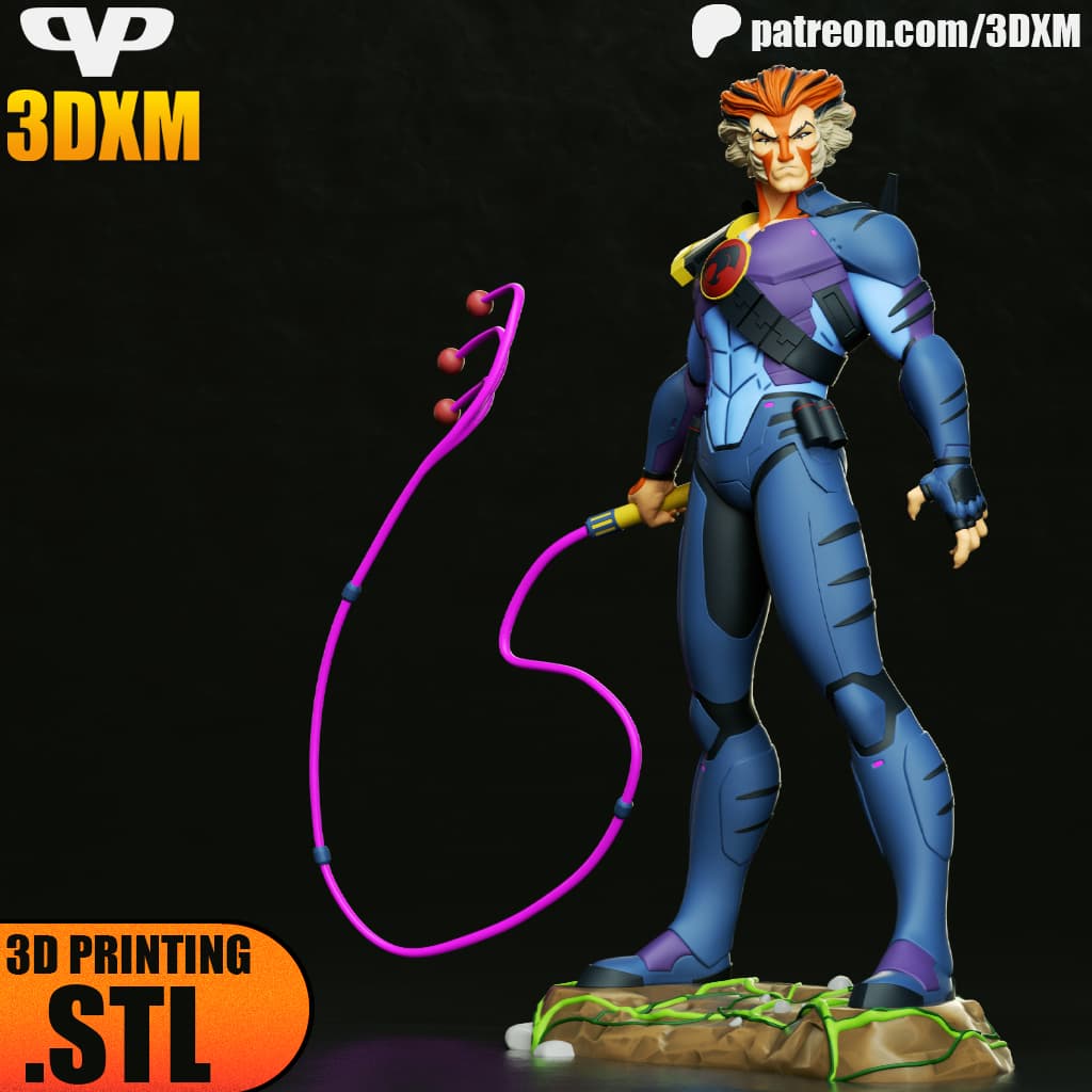Thundercats Tygra STL for 3D Printing ChibiSTL 3DXM 3d model