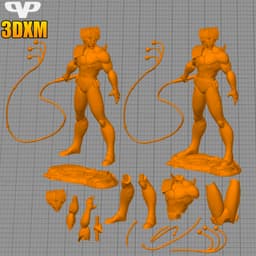 Thundercats Tygra STL for 3D Printing ChibiSTL 3DXM 3d model