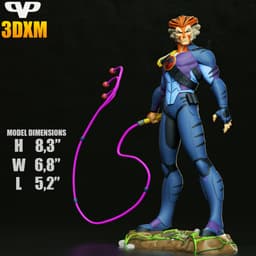 Thundercats Tygra STL for 3D Printing ChibiSTL 3DXM 3d model