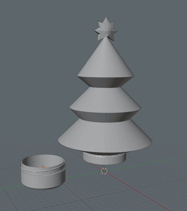 Christmas Tree Remix of Scalable Round Screw-Top Box 3d model