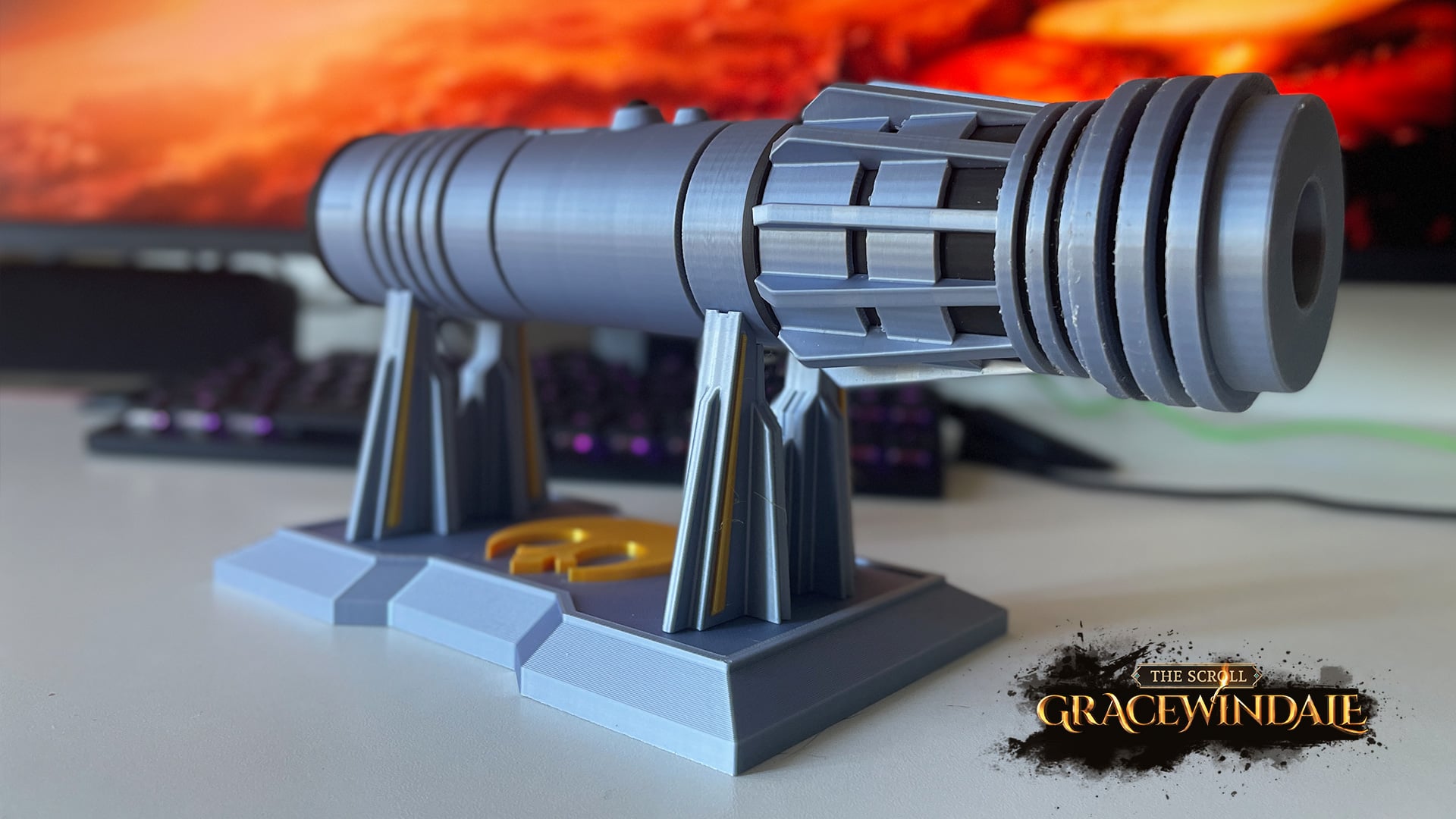 Knight's Scroll Holder 3d model