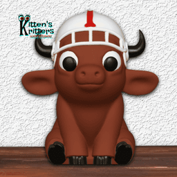 Buffalo Bills Football Team Mascot Figurine 3d model
