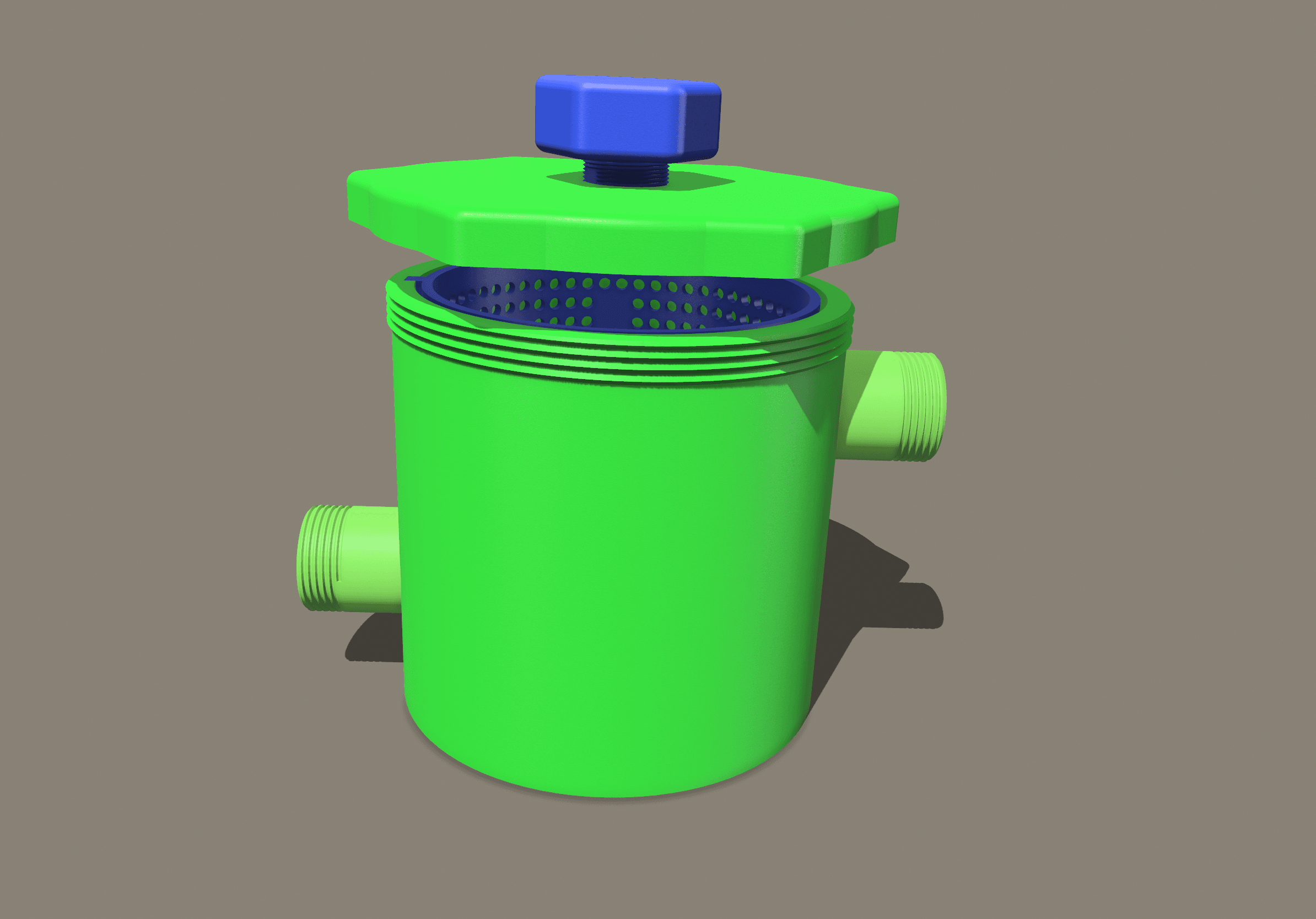 leaf catcher pre filter for pool 3d model