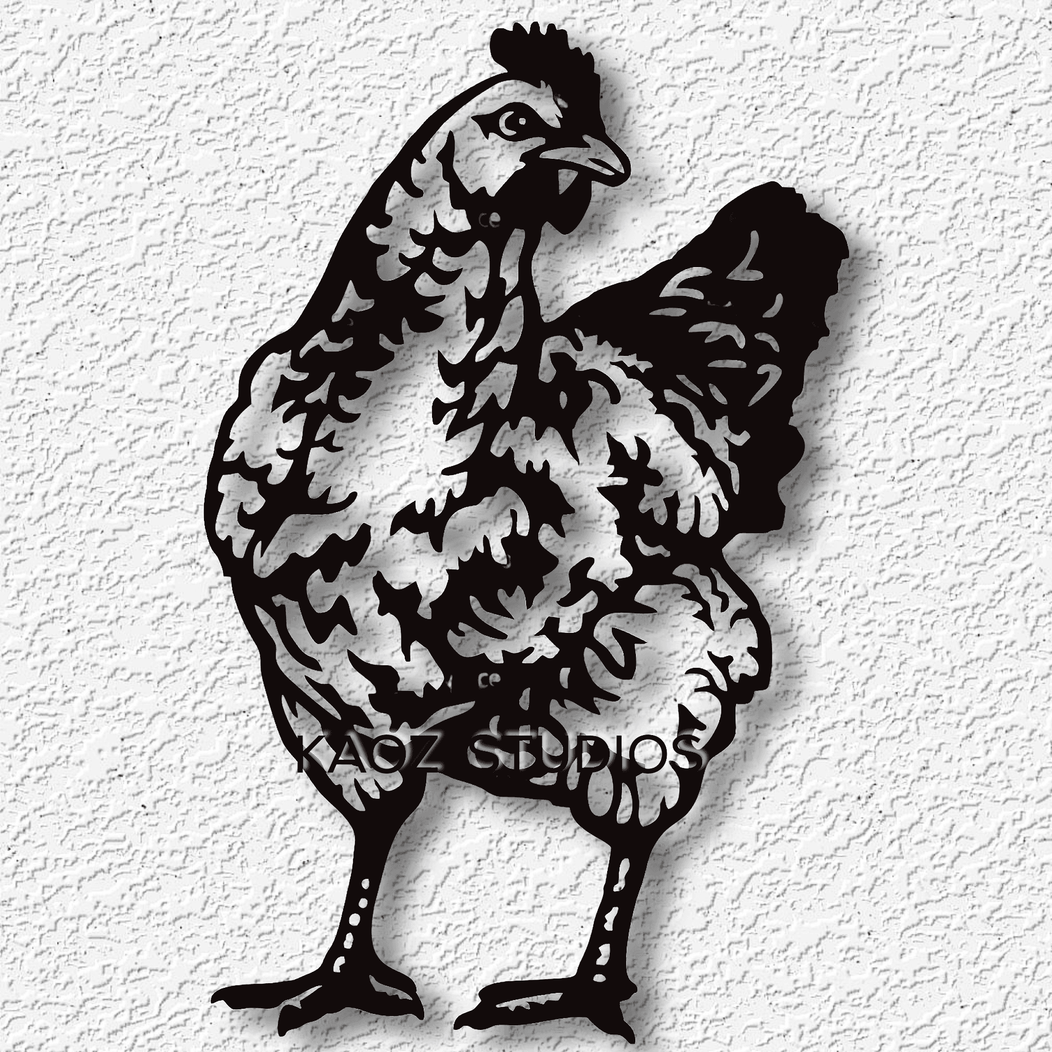 chicken wall art hen wall decor farmhouse decoration 3d model