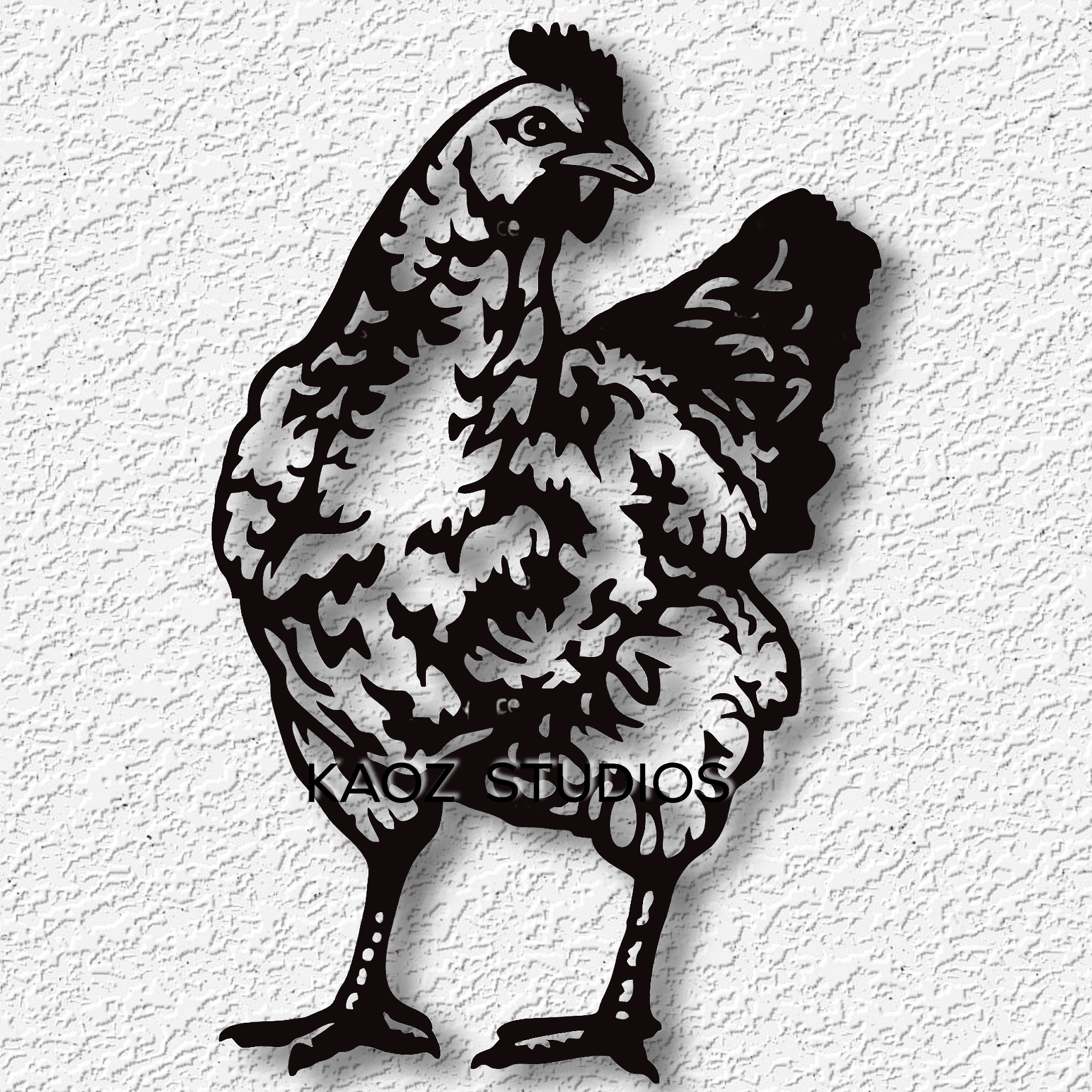 chicken wall art hen wall decor farmhouse decoration 3d model