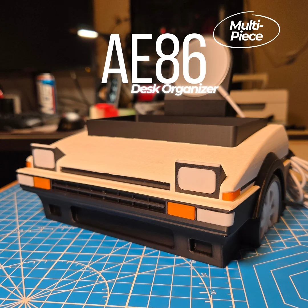 AE86-Inspired Desk Organizer | JDM Car Accessory for Workspaces 3d model