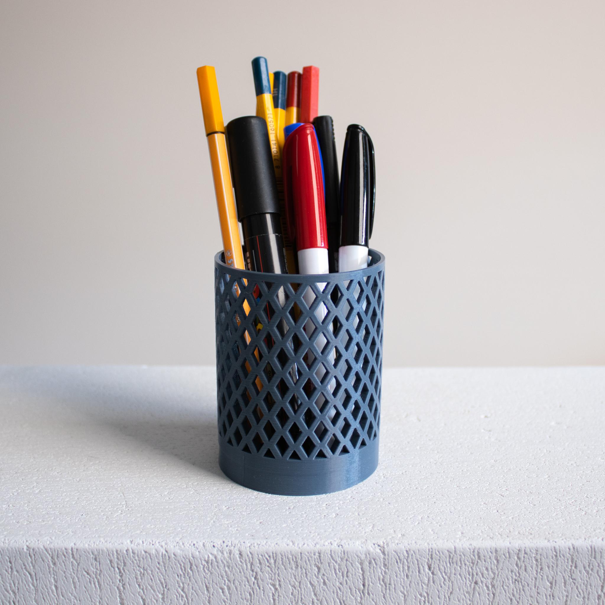 Diamond Pencil Holder & Memo box set 3d model