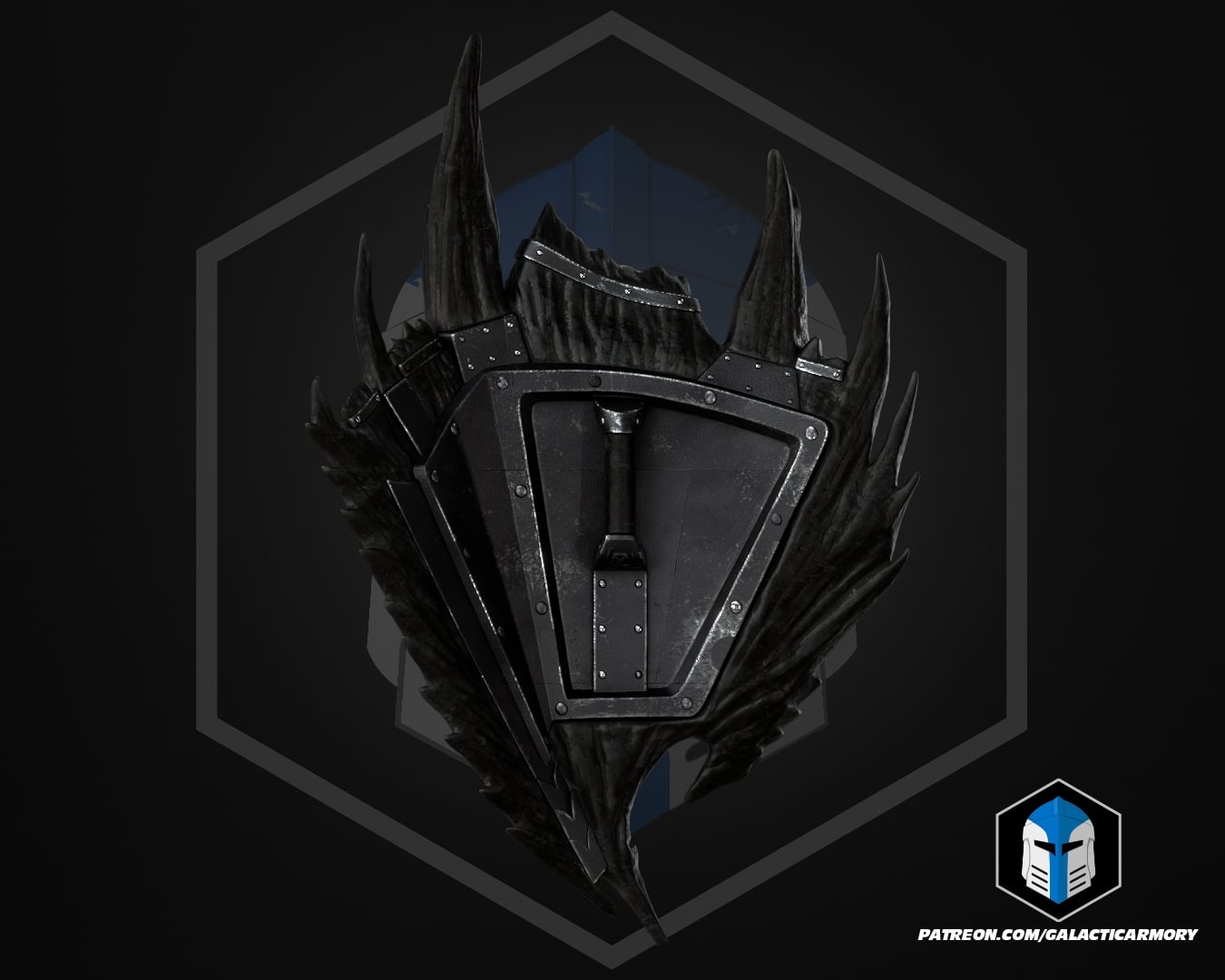Daedric Shield - 3D Print Files 3d model