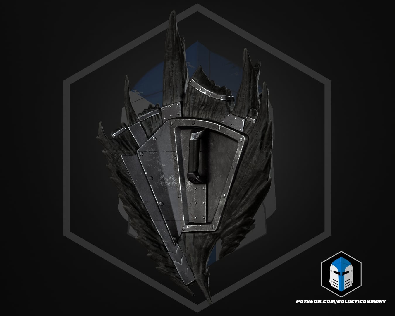 Daedric Shield - 3D Print Files 3d model