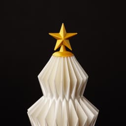 Geometric Origami Inspired Christmas Tree /w Tree Topper 3d model