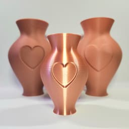 'Enduring Love' Decorative Hearts Flower Vase :: Home Decor 3d model