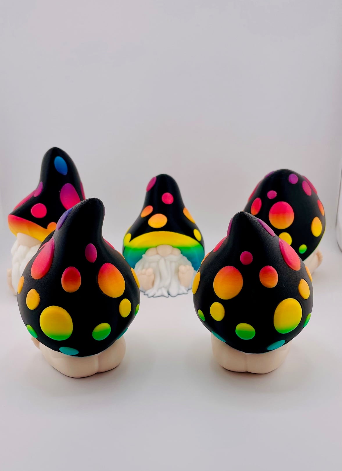 Mushroom Gnome Set 3d model