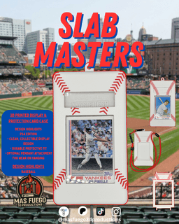 BaseBall - PSA - Slab Masters - Graded Card Cover - Mas Fuego 3D Productions 3d model