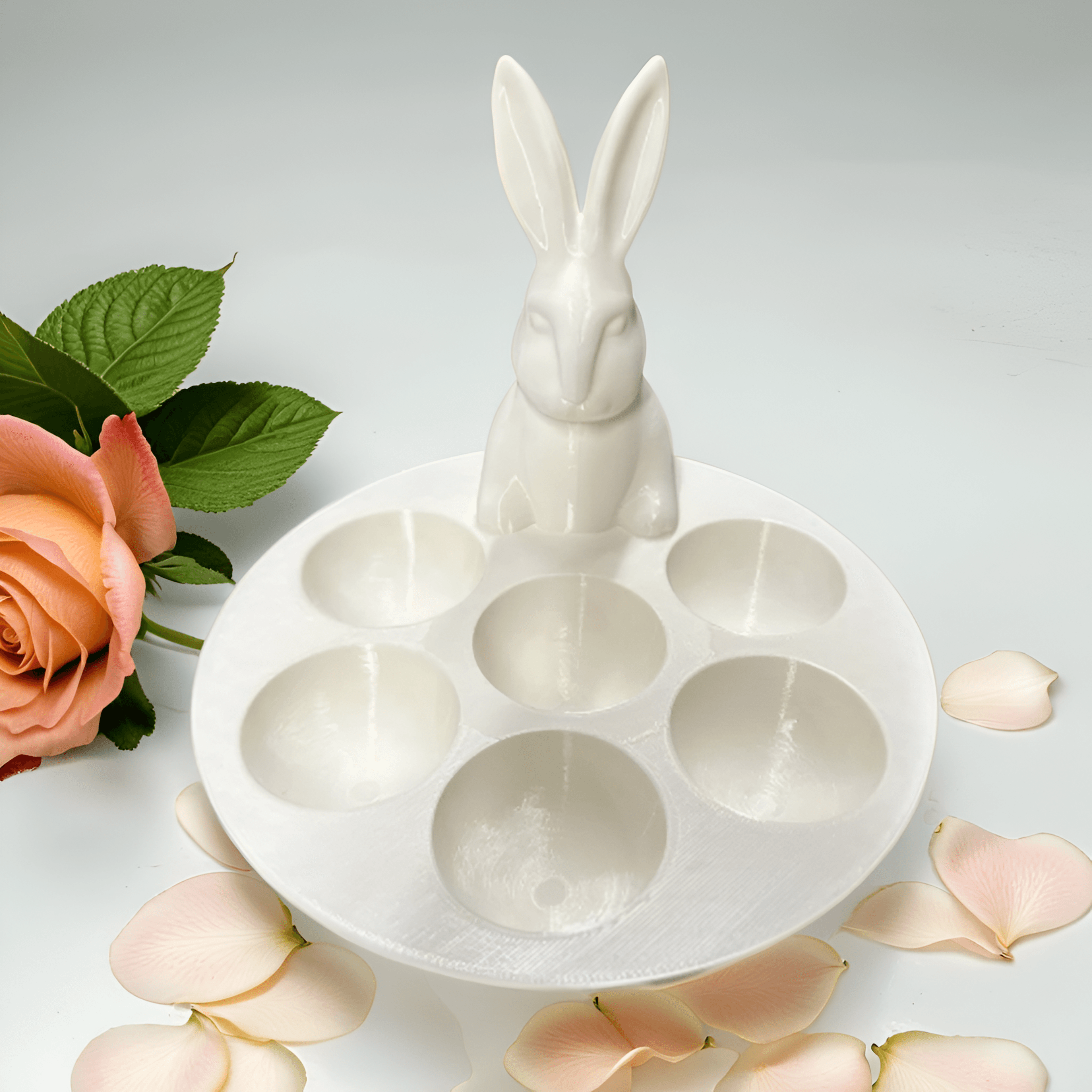 Bunny Easter Stand – Festive Egg Display 3d model