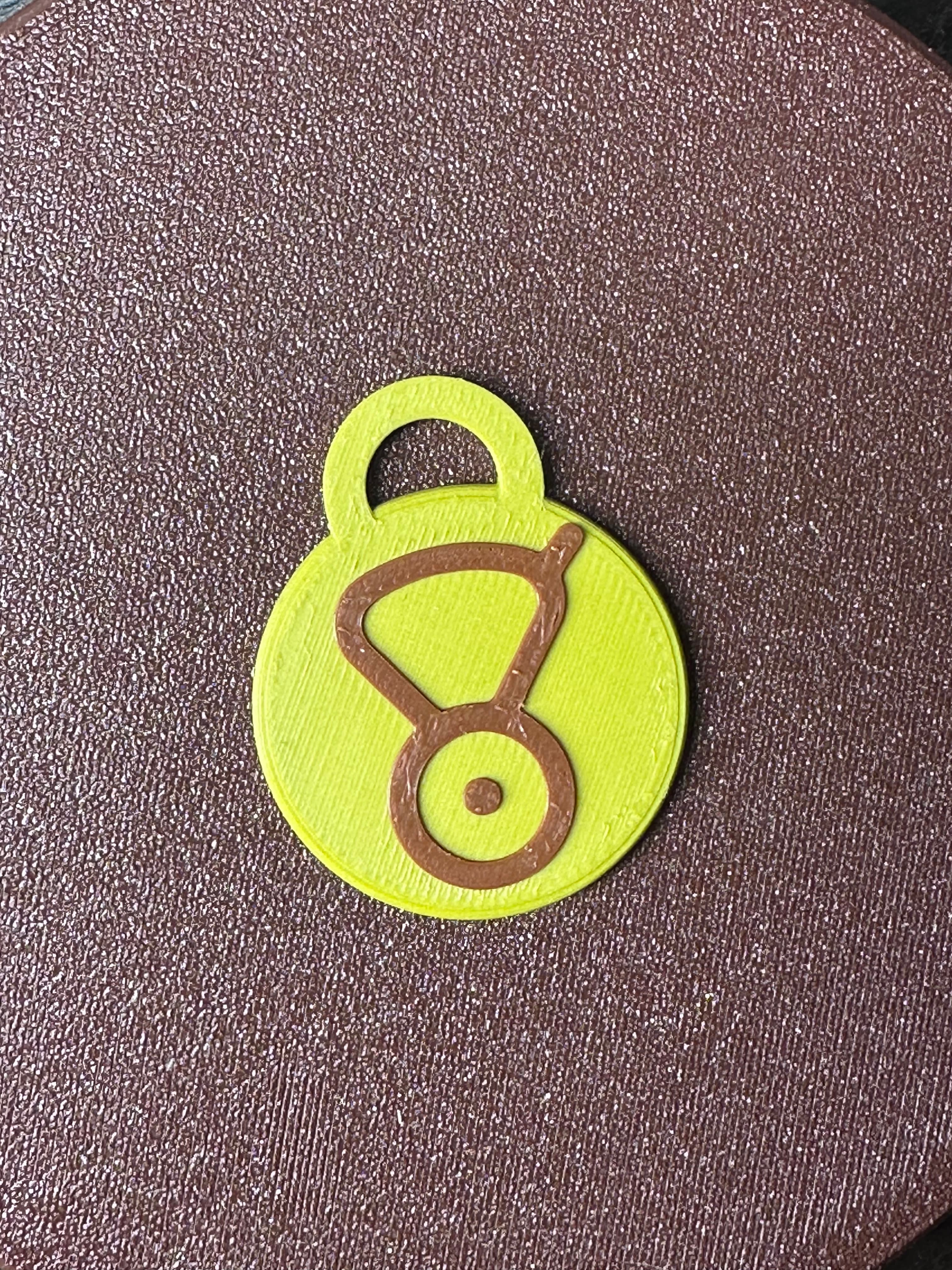 POKEMON UNOWN MMU KEYCHAIN OR BAG PULL “V” 3d model