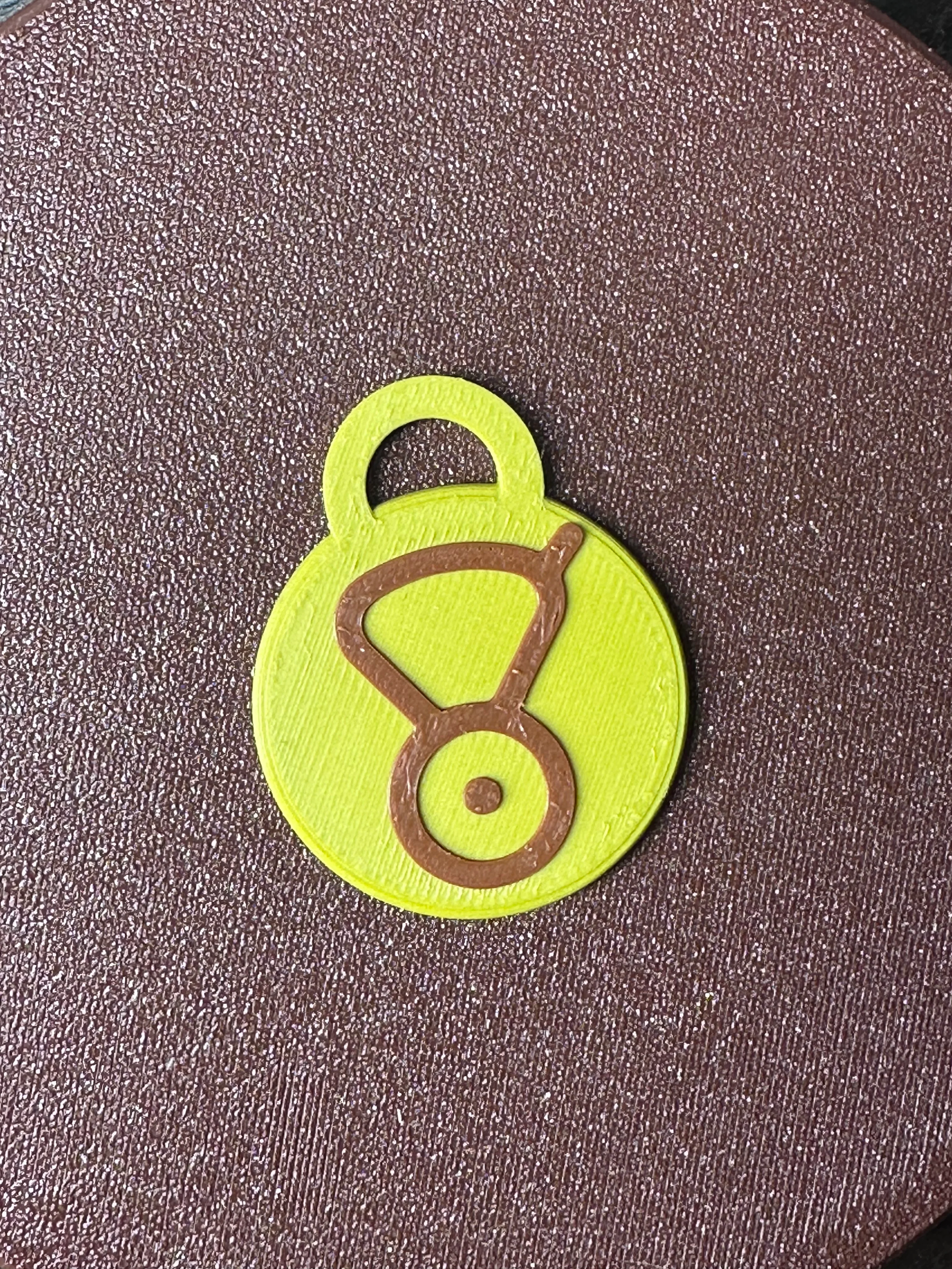 POKEMON UNOWN MMU KEYCHAIN OR BAG PULL “V” 3d model