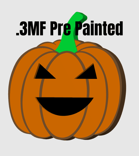 3MF classic pumpkin coaster/decoration - print in place 3d model