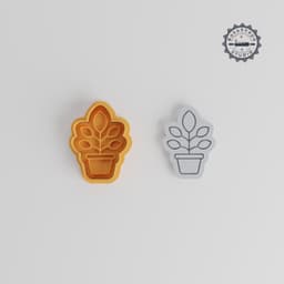 Orchid Cookie Cutter & Stamp Set, 3 Sizes, Floral Botanical Orchid Design for Fondant & Baking PRODUCT_380 3d model