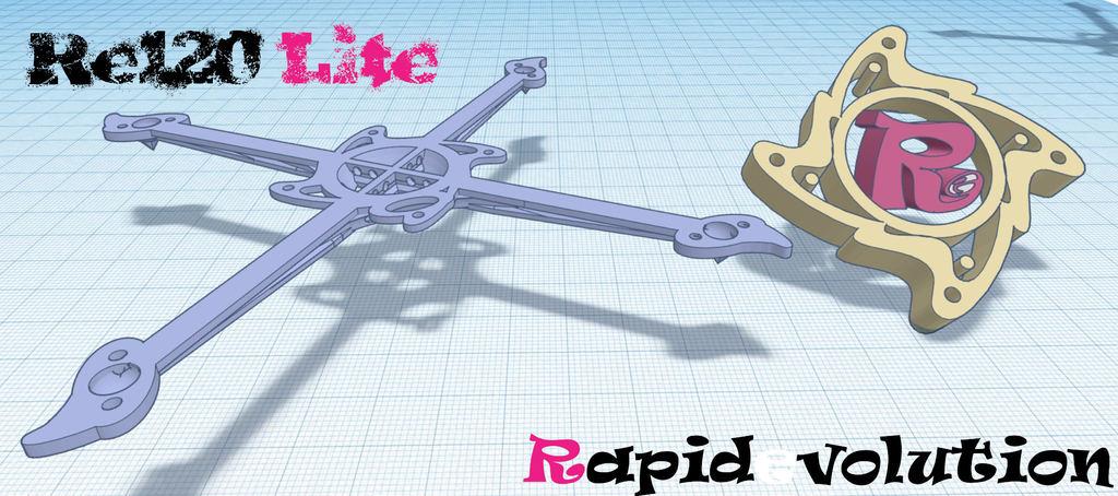 Re120 Lite - Rapidevolution 120mm (3") Printpick FPV Frame 3d model