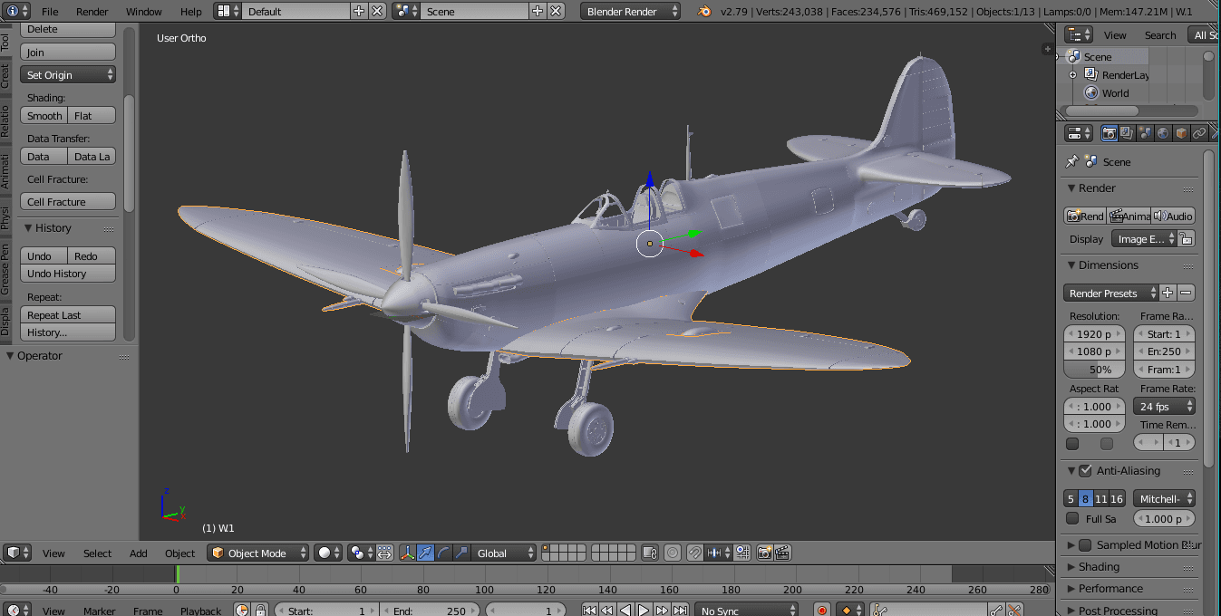 supermarine_spitfire.stl 3d model