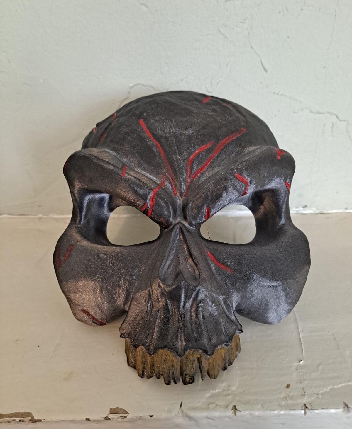Stylized Stone Reaper Mask -"Grim Reaper" (Sculptober Day 21) 3d model