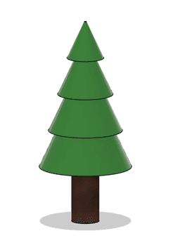 Basic Low-Poly Christmas Tree 3d model