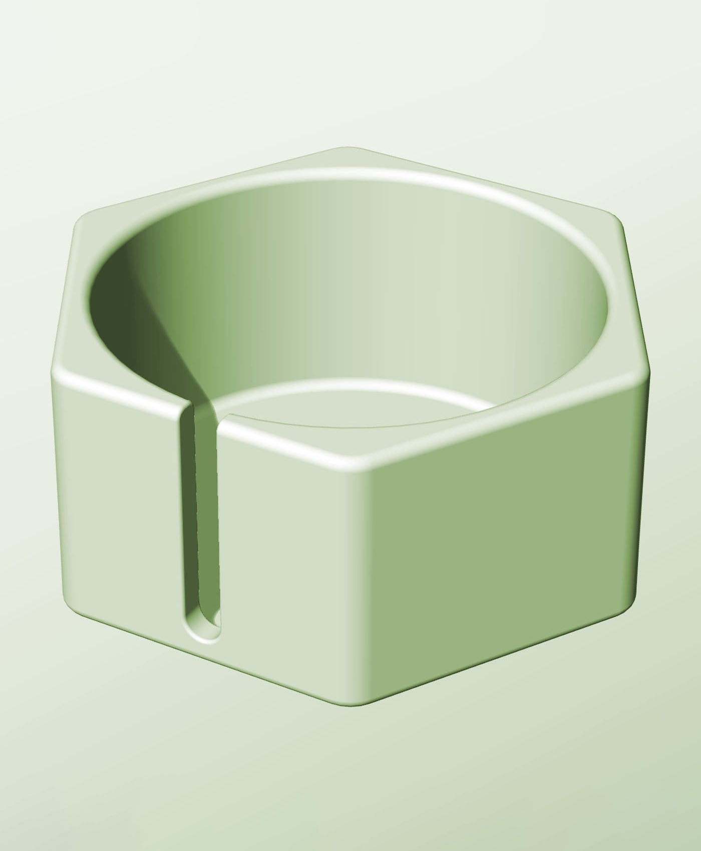 CH128-70-S Slotted container modular stackable module bin box 3d model