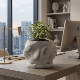 Planter with dripping tray 3d model