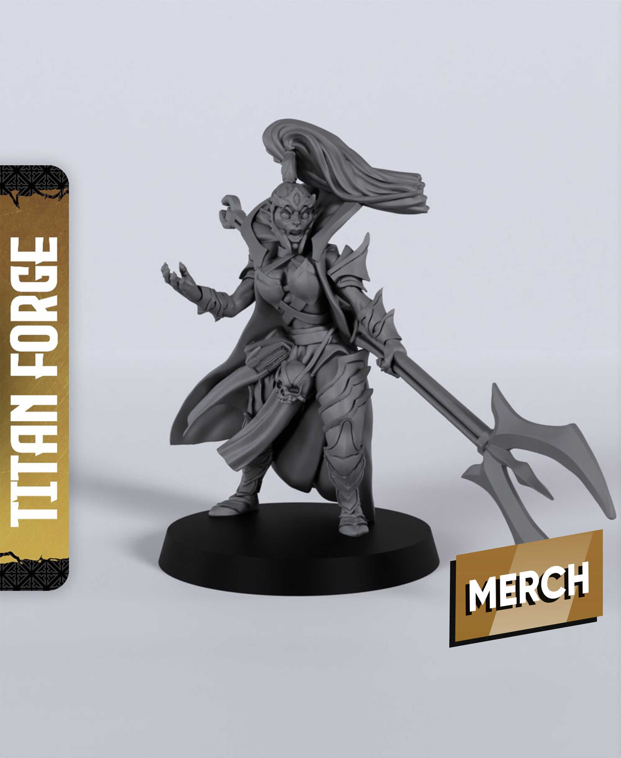 Dark Mage - With Free Dragon - 5e DnD Inspired for RPG and Wargamers 3d model