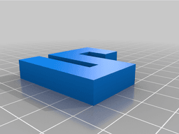 Shower Hook (square 5mm, 6mm, 8mm) small 3d model