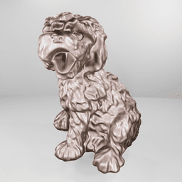 Portuguese water dog 3d model