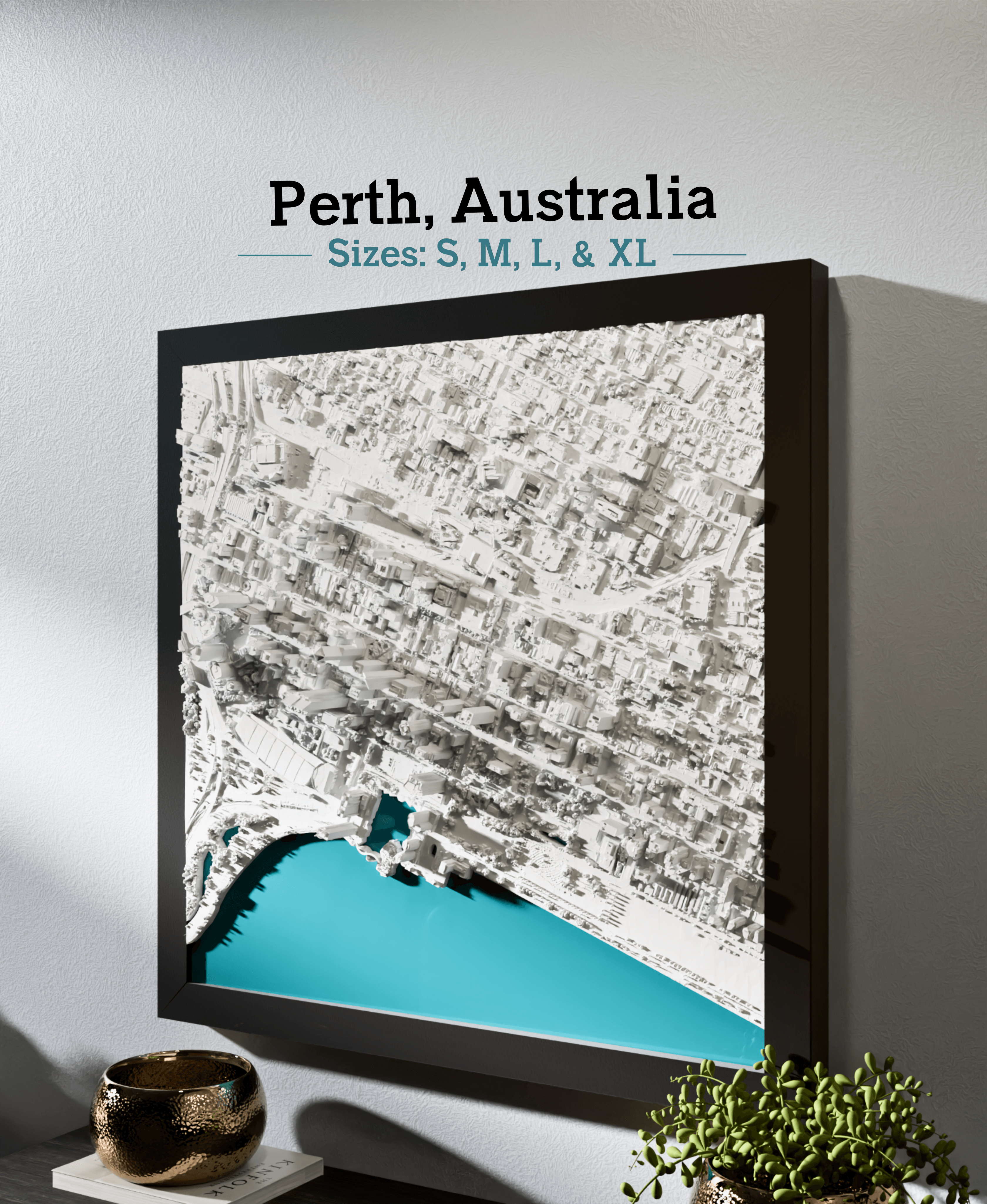Perth, AU - S, M, L, & XL 3d model