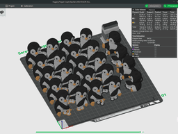 Hugging Penguin Couple - Festive Keychains - 3D Print STL/3MF 3d model