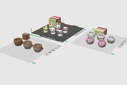 Easter Clicker Egg Pack - Chick, Chicken, Bunny (Keychain & Desk Top) 3d model