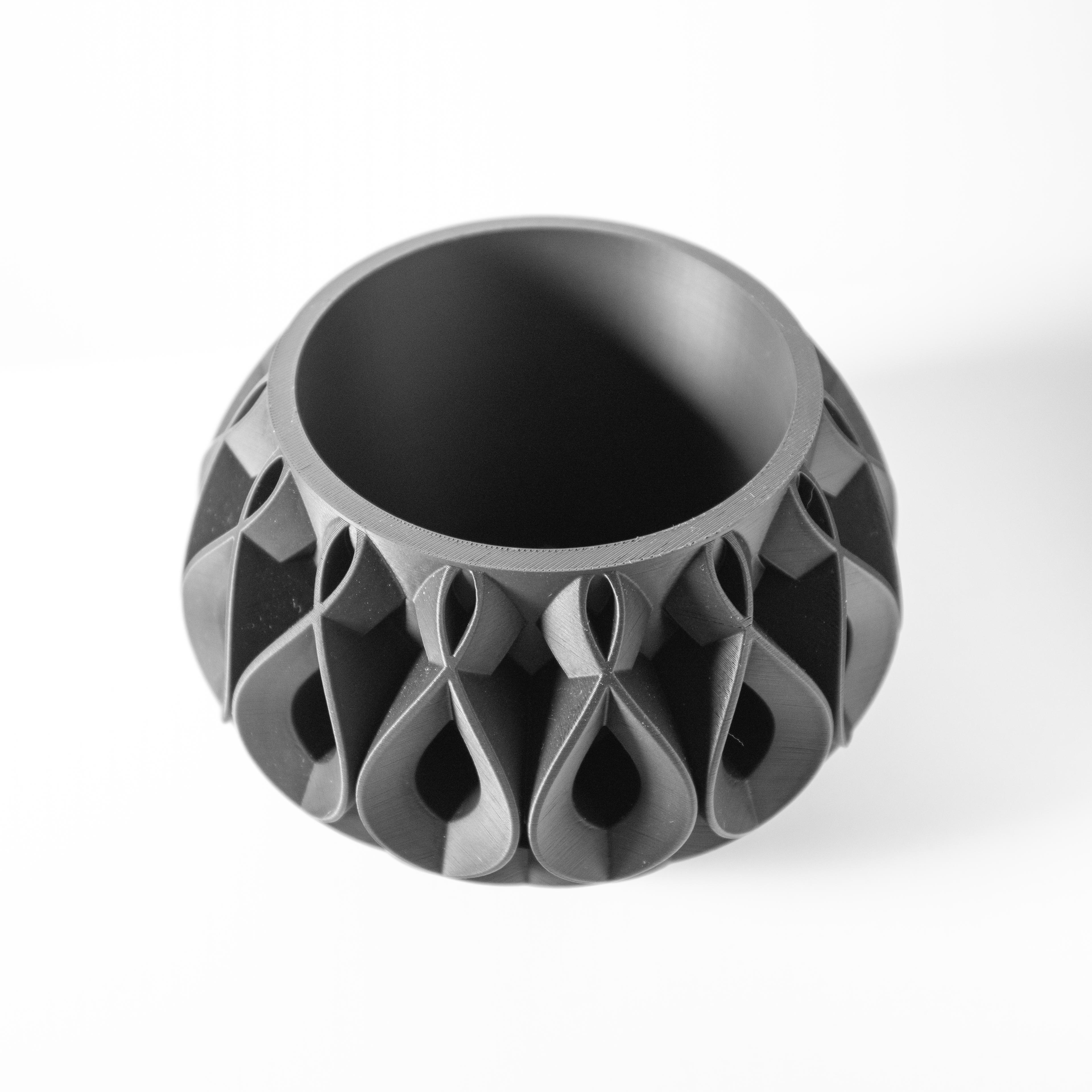 The Viris Planter Pot with Drainage Tray & Stand Included: Modern and Unique Home Decor for Plants 3d model