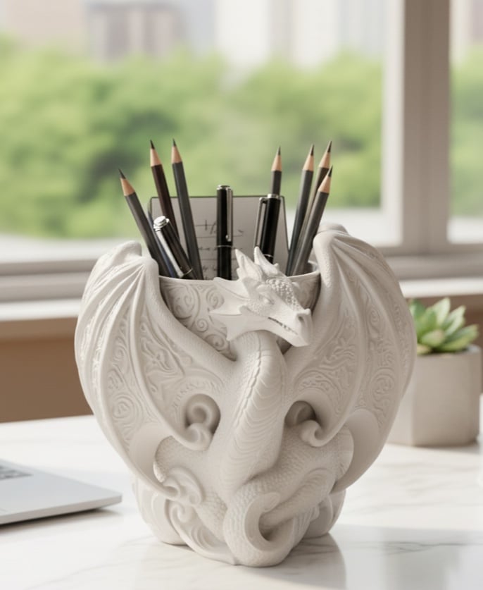 Dragon Desk Organizer 3d model