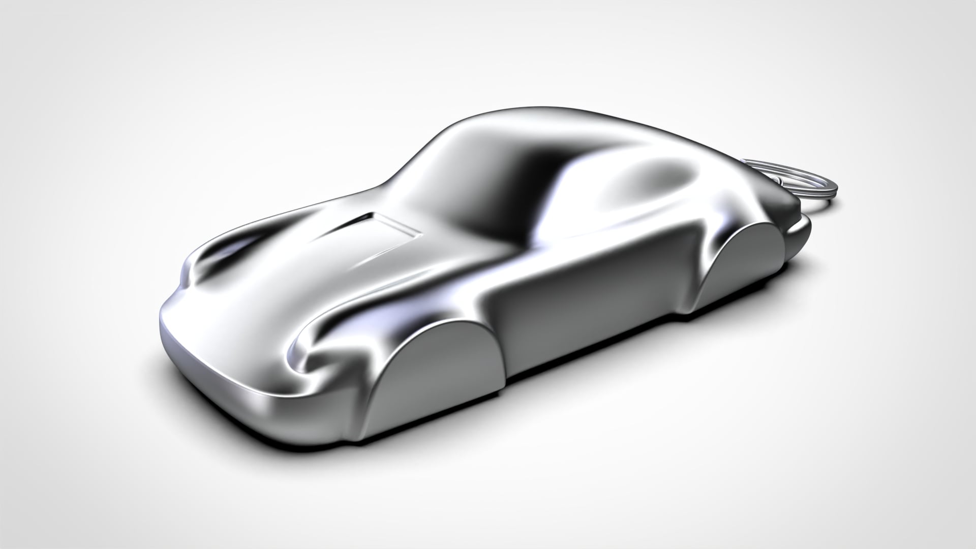 Porsche 911 (964) Turbo Speedform Automotive Sculpture Keychain 3D print file 3d model