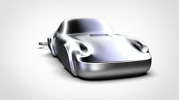 Porsche 911 (964) Turbo Speedform Automotive Sculpture Keychain 3D print file 3d model