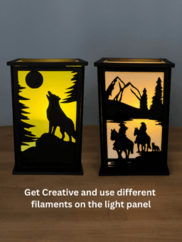 Wolf and Bear Lamp Candle Holder Tea Light holder Home decor No supports No Glue needed 3d model