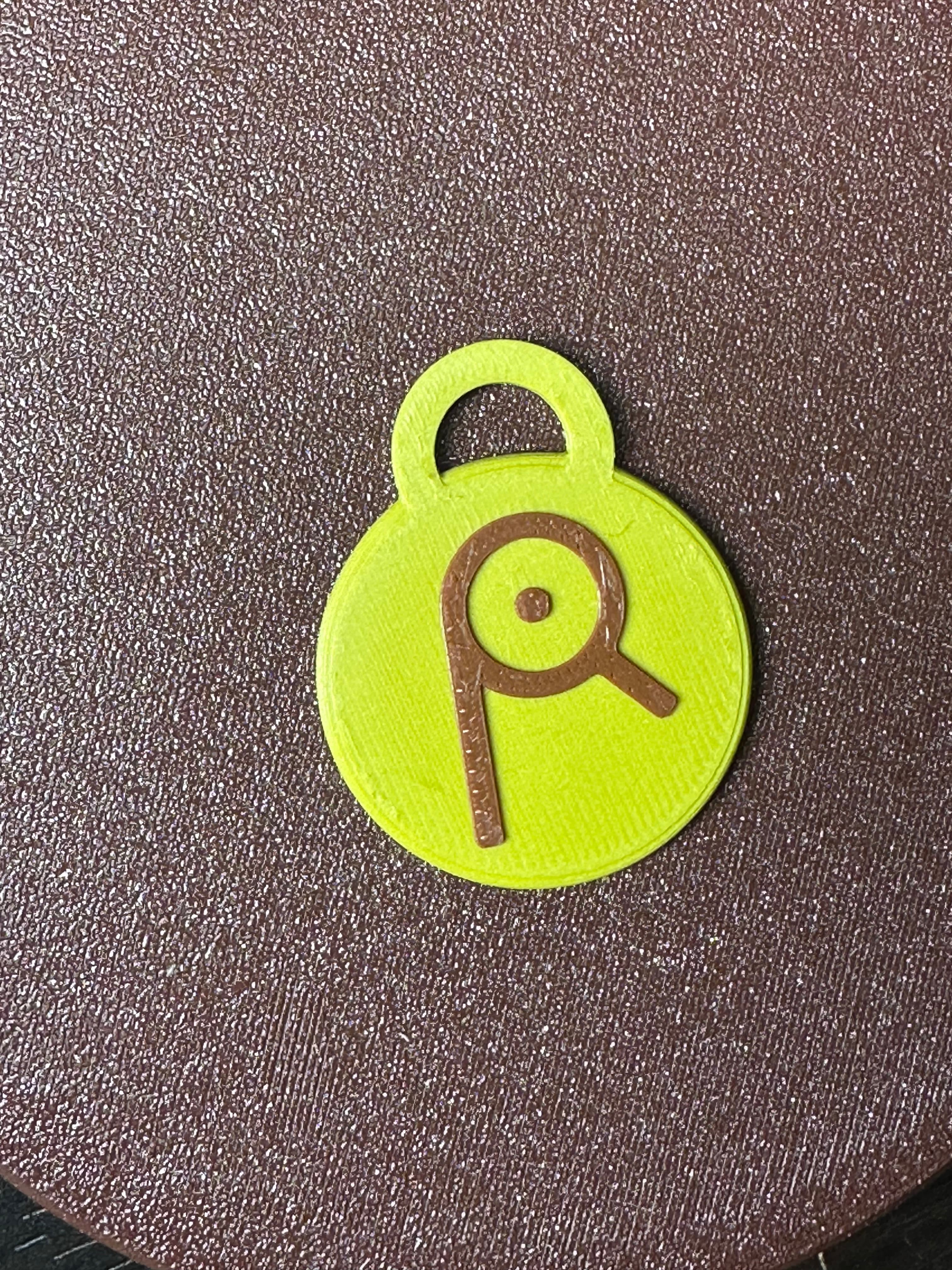 POKEMON UNOWN MMU KEYCHAIN OR BAG PULL “R” 3d model
