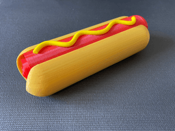 Collapsing Hot Dog Sword - Fidget Collapsible Sword Print-In-Place 3d model