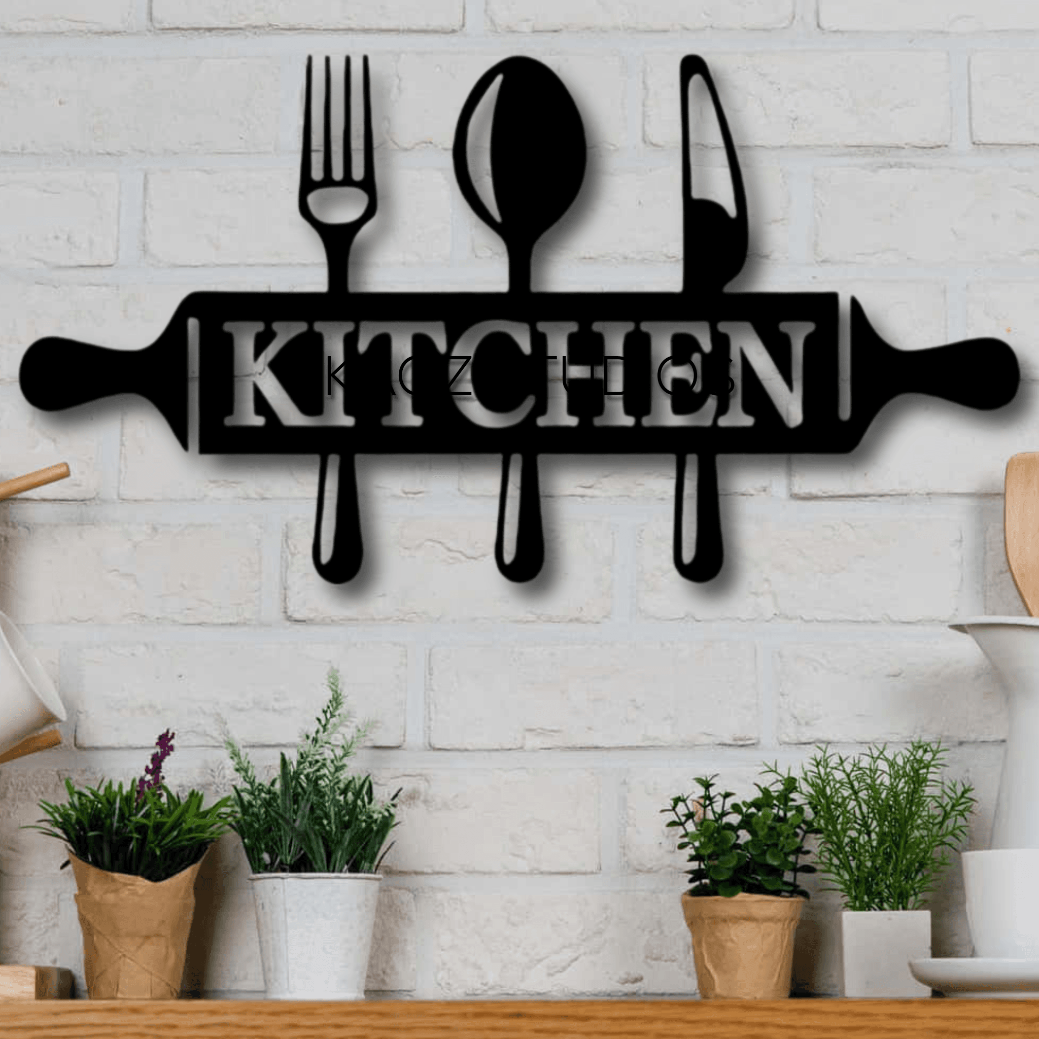 KITCHEN sign kitchen wall art chefs kitchen wall decoration 3d model