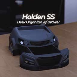 Holden SS - Modular Desk Organizer WITH DRAWER 3d model